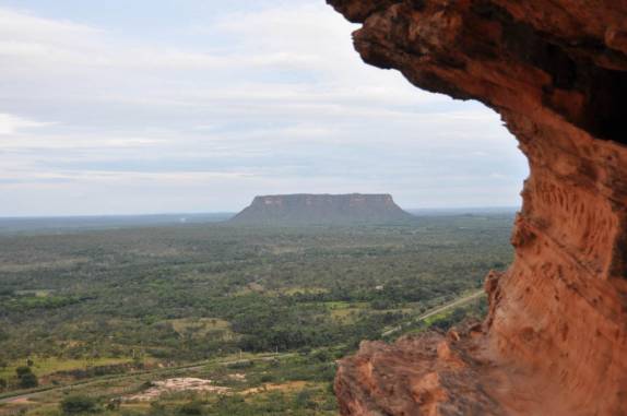 Morro do Chapéu visto do alto do Portal da Chapada, na Chapada das Mesas, região de Carolina - MA